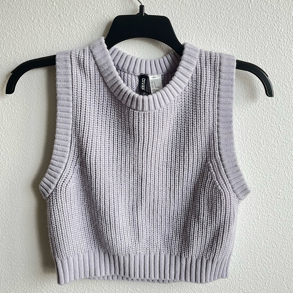 H&M Cropped Sweater Vest